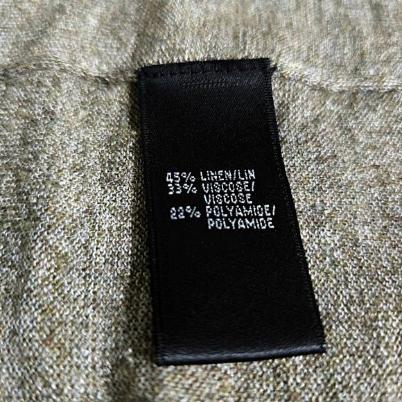 Lafayette 148 New York Womens M Heathered Open Front Sleeveless Cardigan Sweater - Picture 10 of 11